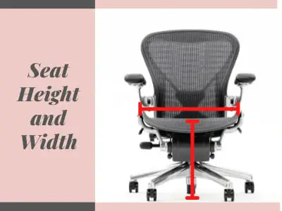 Seat Height and Width