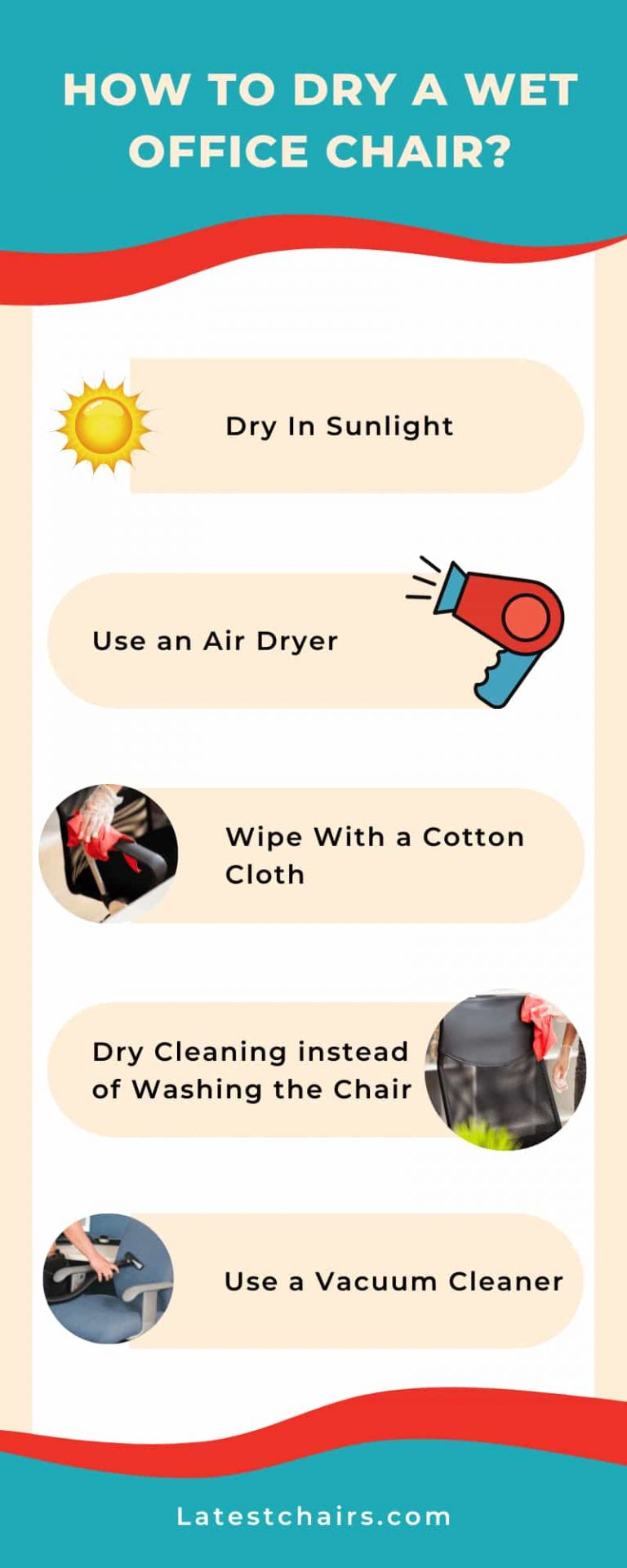 How to Dry a Wet Office Chair? A Step By Step Guide Latest Chairs