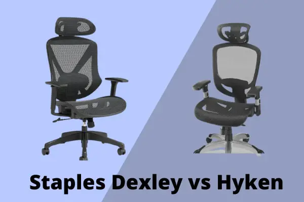 Staples Dexley Vs Hyken Office Chairs, Chair Casters For Hardwood Floors Staples