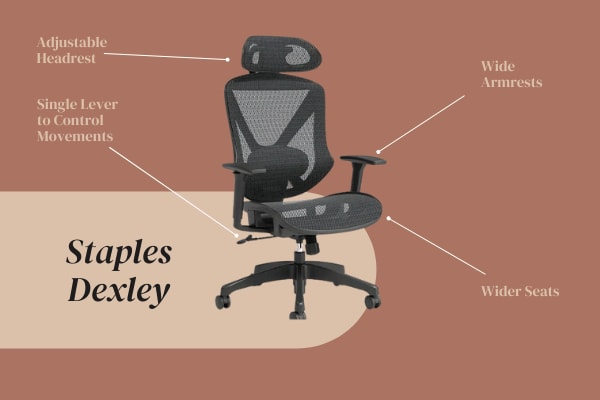 Staples dexley mesh task chair online un59375