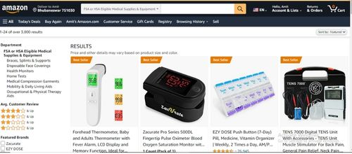 HSA store in Amazon