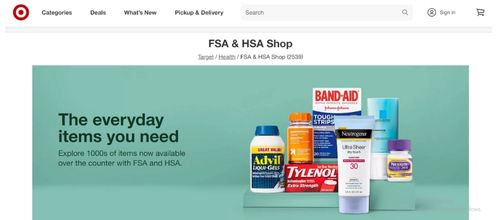 HSA store in Target